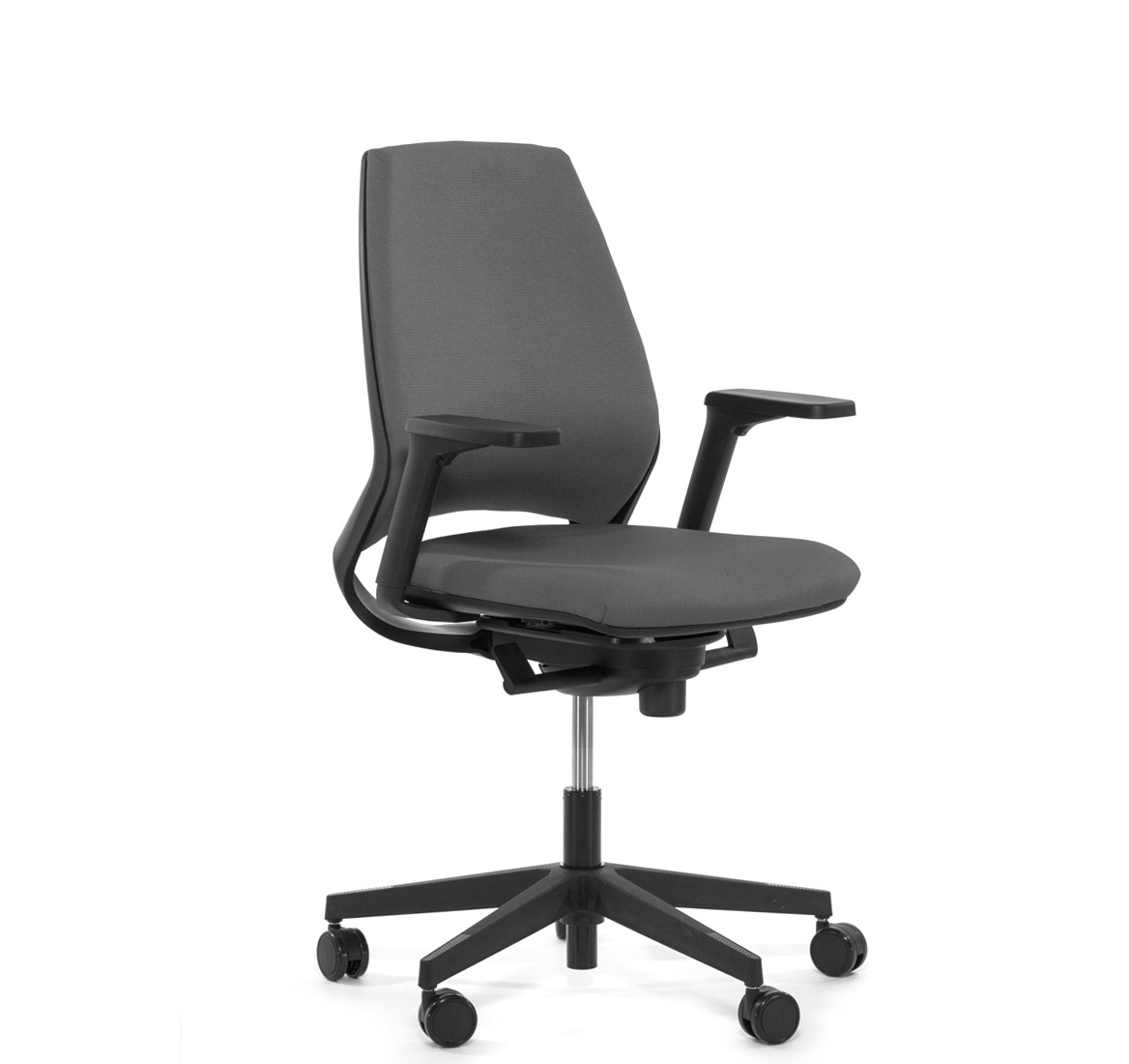 Кресло 4U 600 3D black Серое
