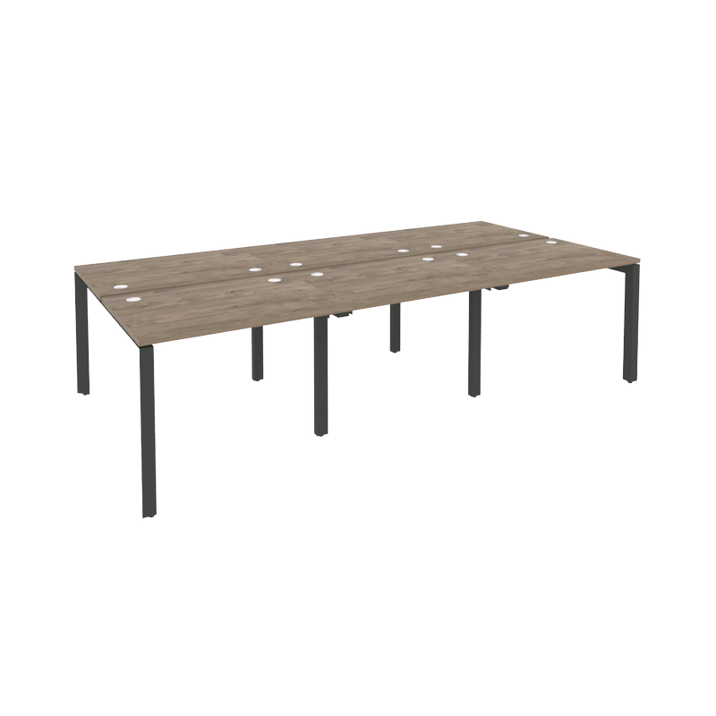 Рабочая станция на П-образном м/к ONIX O.MP-D.RS-6.1.7 Тиквуд Темный/Антрацит