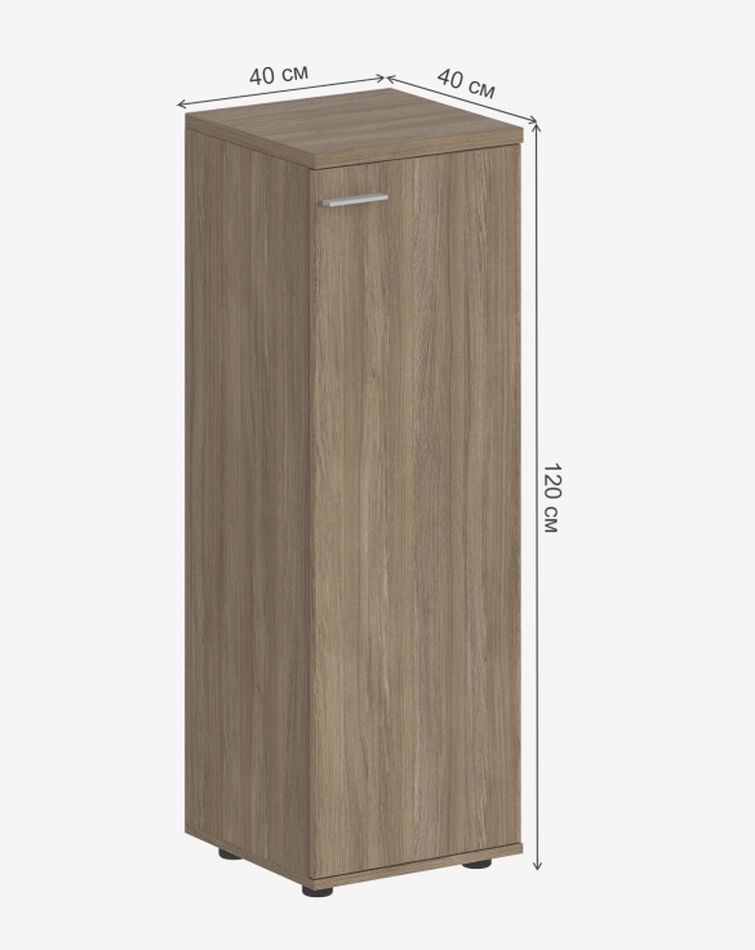 Шкаф средний правый Sigma SG.804.OD.OD.R Дуб темный