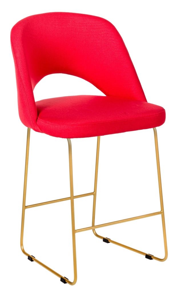 Стул барный Lars (Б) Красн/ЛинкЗолот