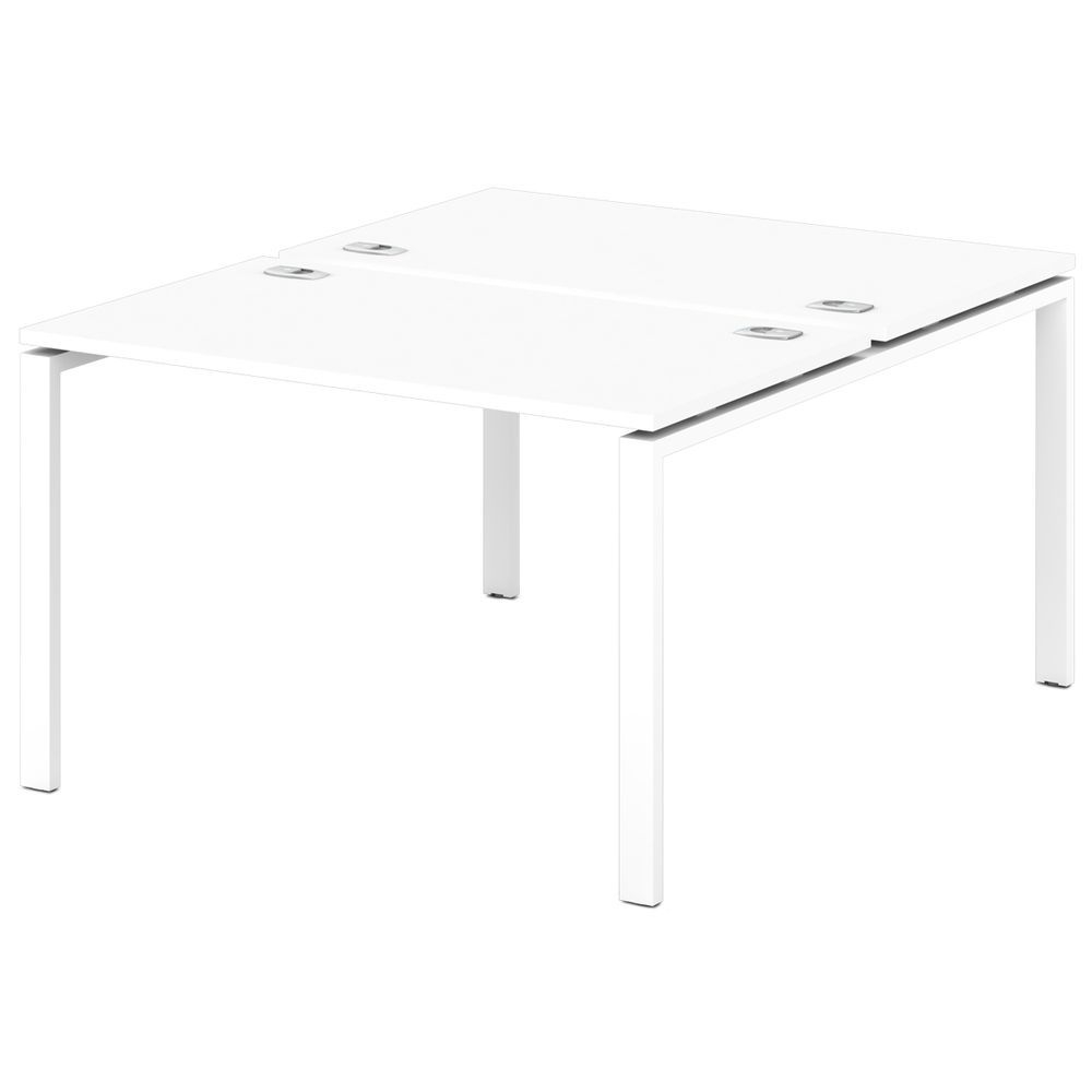Стол-тандем на металлокаркасе Sentida S-41 Белый