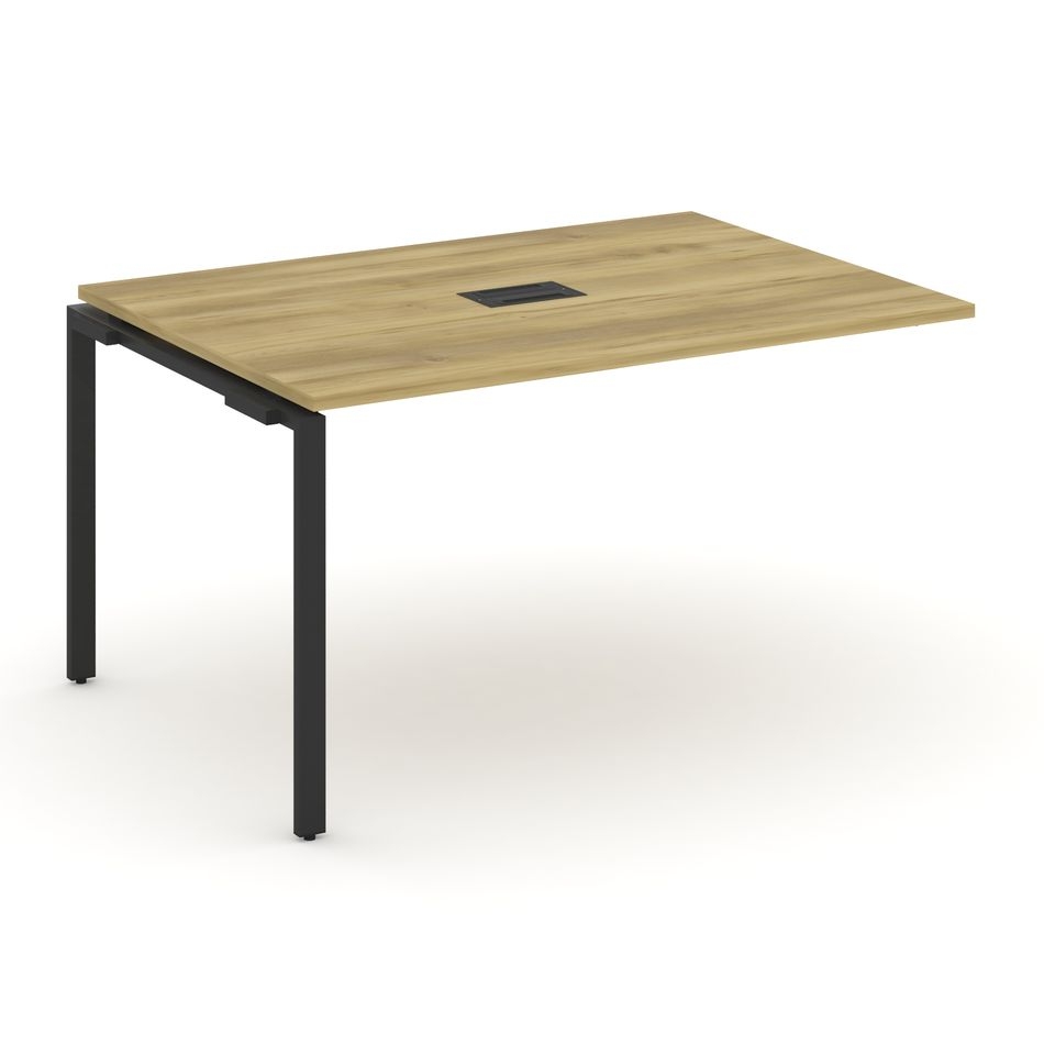 Проходной наборный элемент переговорного стола CONCEPT CN.NPRG-013 Дуб Винченцо Черный