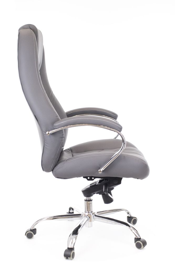 Кресло руководителя Drift M кожа Серый