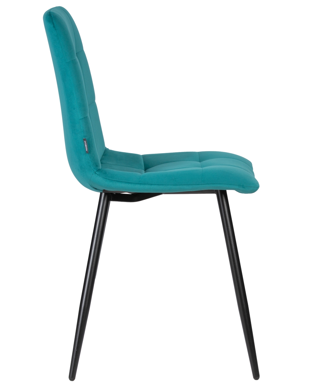 Стул обеденный DOBRIN CHILLY (Морской волны Holland 56, основание черное) 4 шт