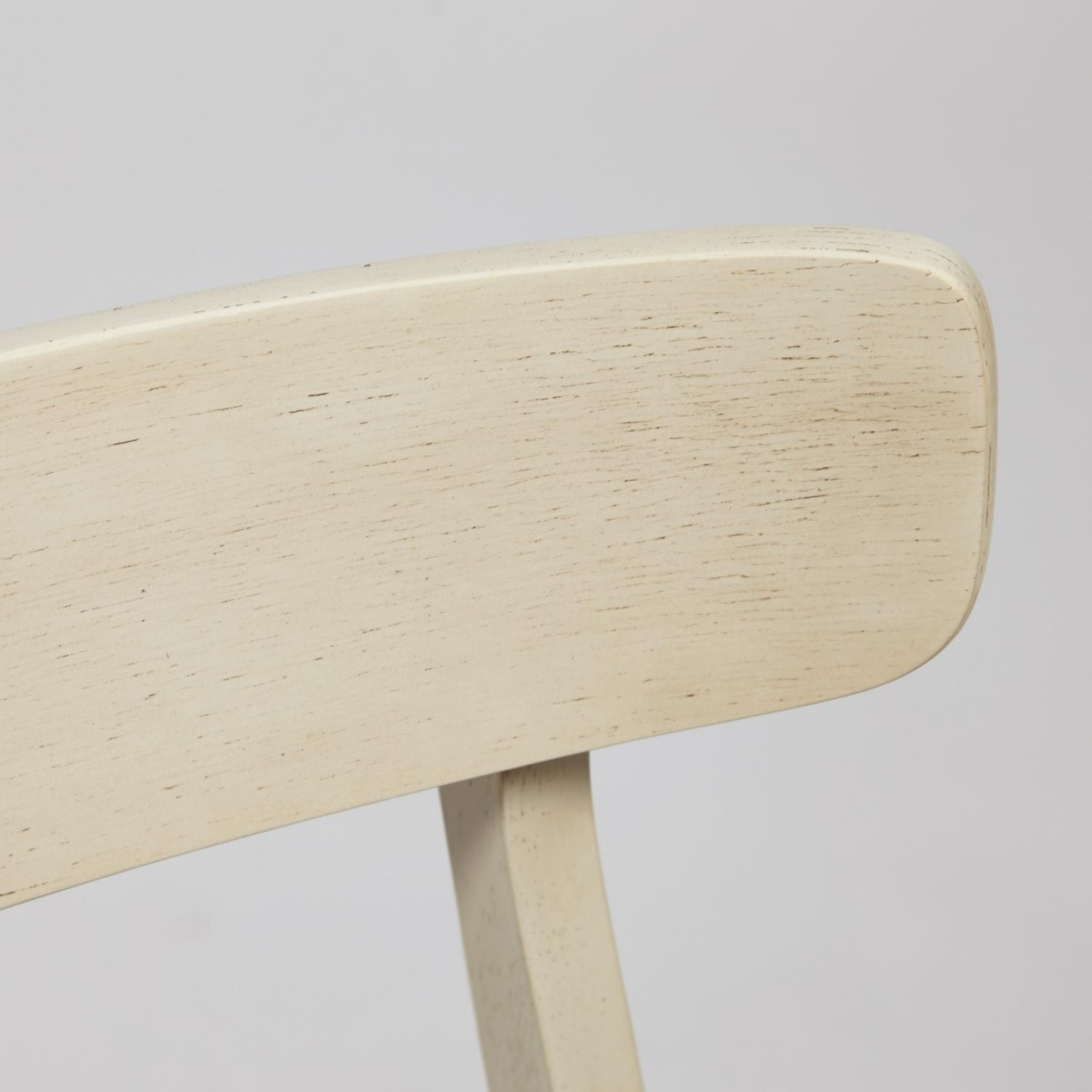 Стул CT 8804 Rabat с мягким сиденьем дерево гевея, 52,5*46,5*78см, античный белый, ткань бежевая (FG22616-16)