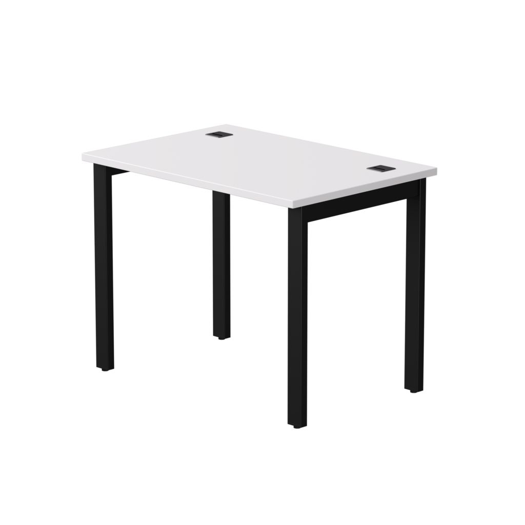 Стол прямой на металлокаркасе, опоры 45 гр Everprof EVO 254S001 Белый Черный