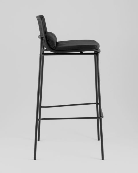 Стул барный Louran с подушкой серый