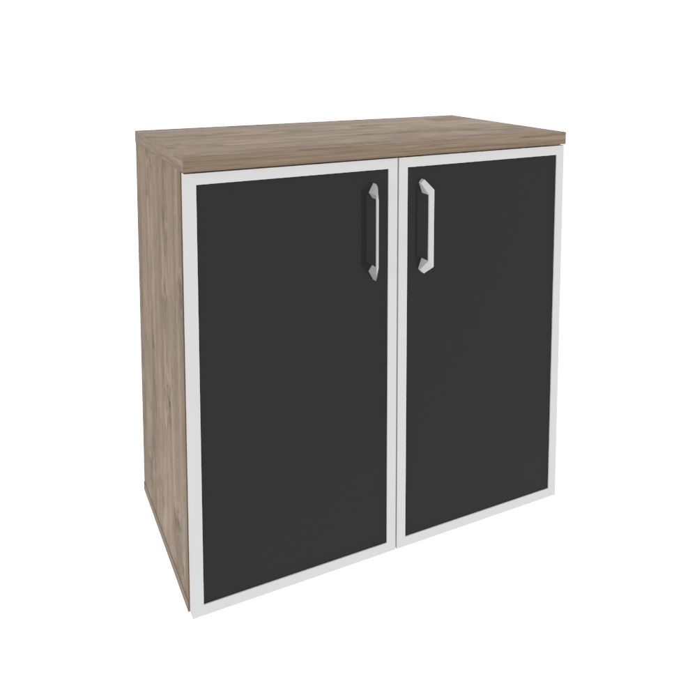 Шкаф низкий широкий ONIX O.ST-3.2R black Тиквуд Темный