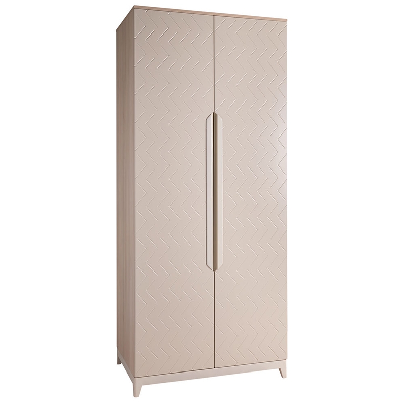 Шкаф двухстворчатый Сканди (ДС) Жемчужно-белый