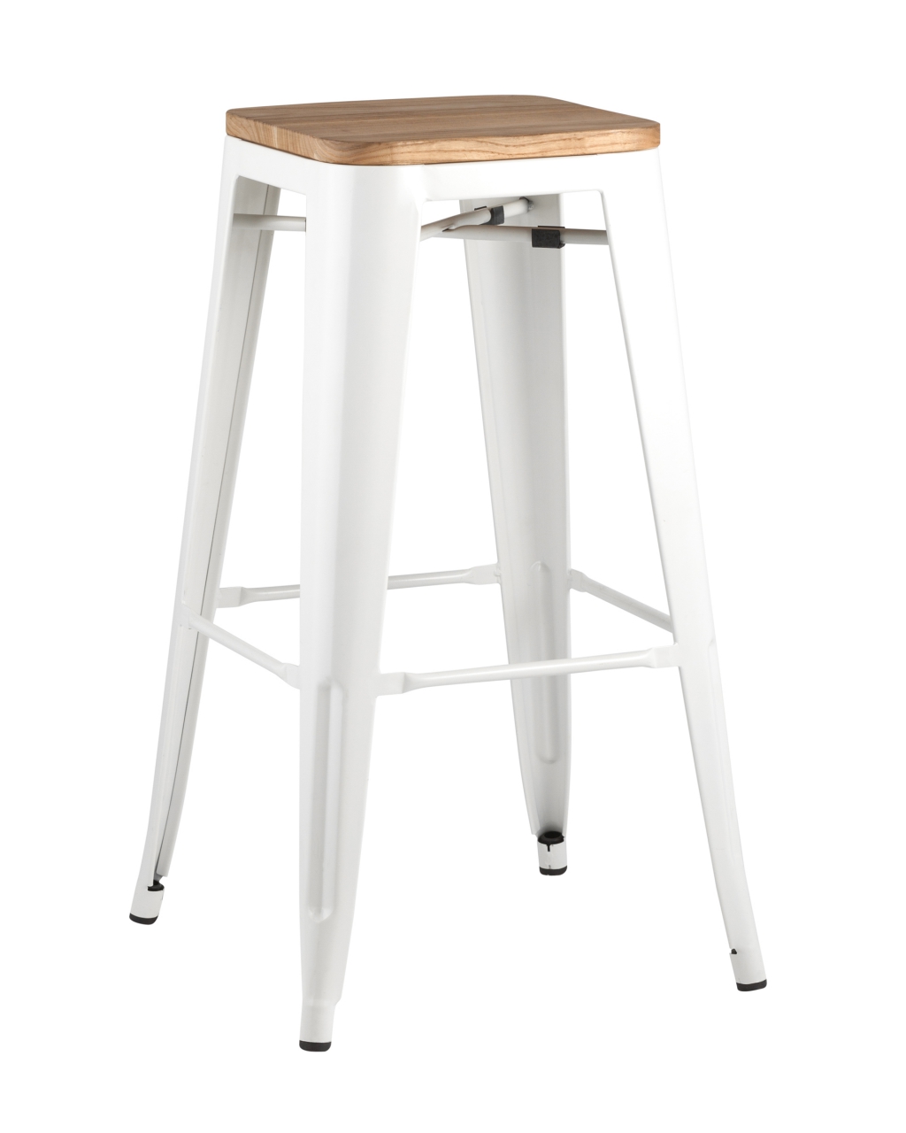 Стул барный TOLIX WOOD Белый