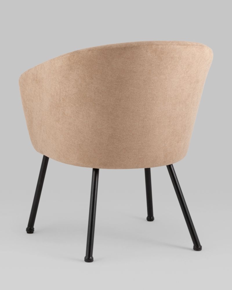 Кресло Декстер New бежевый ножки металл