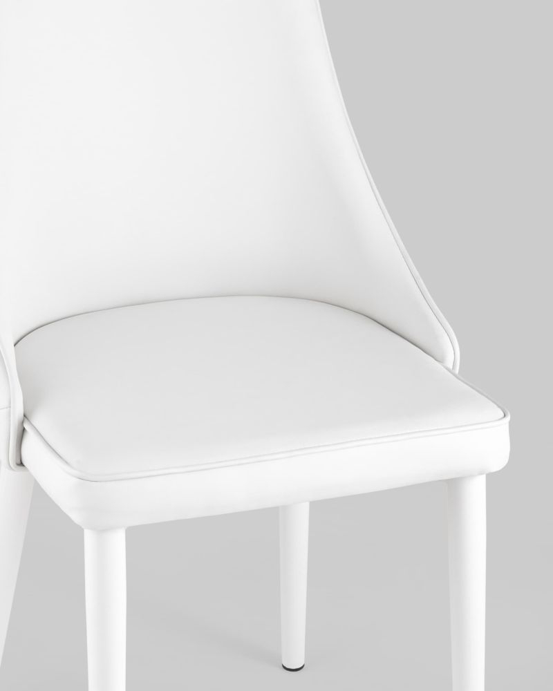 Стул Луис экокожа белые ножки Белый