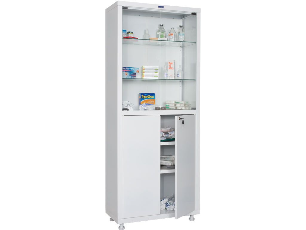 Медицинский шкаф металлический HILFE MD 2 1670/SG
