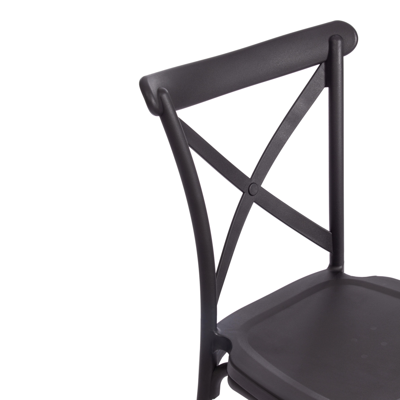 Стул CROSS (mod. PL24) пластик, 48 х 58 х 89 см, Black (черный) 05