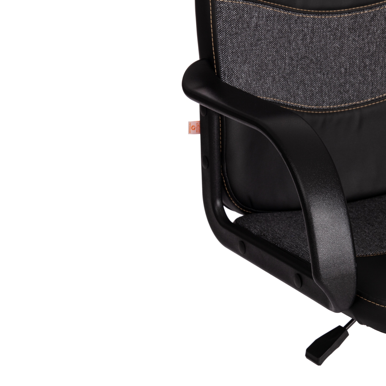 Кресло BAGGI PA кож/зам/ткань, черный/серый, 36-6/ 207