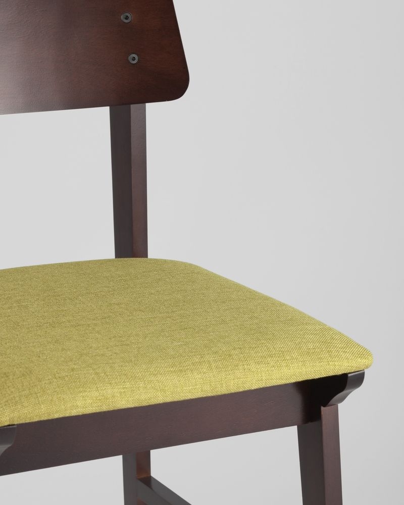 Комплект из двух стульев ODEN мягкая тканевая Оливковая обивка