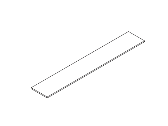 Верхняя отделочная панель для шкафа GDB BLISS UTOP24 Венге