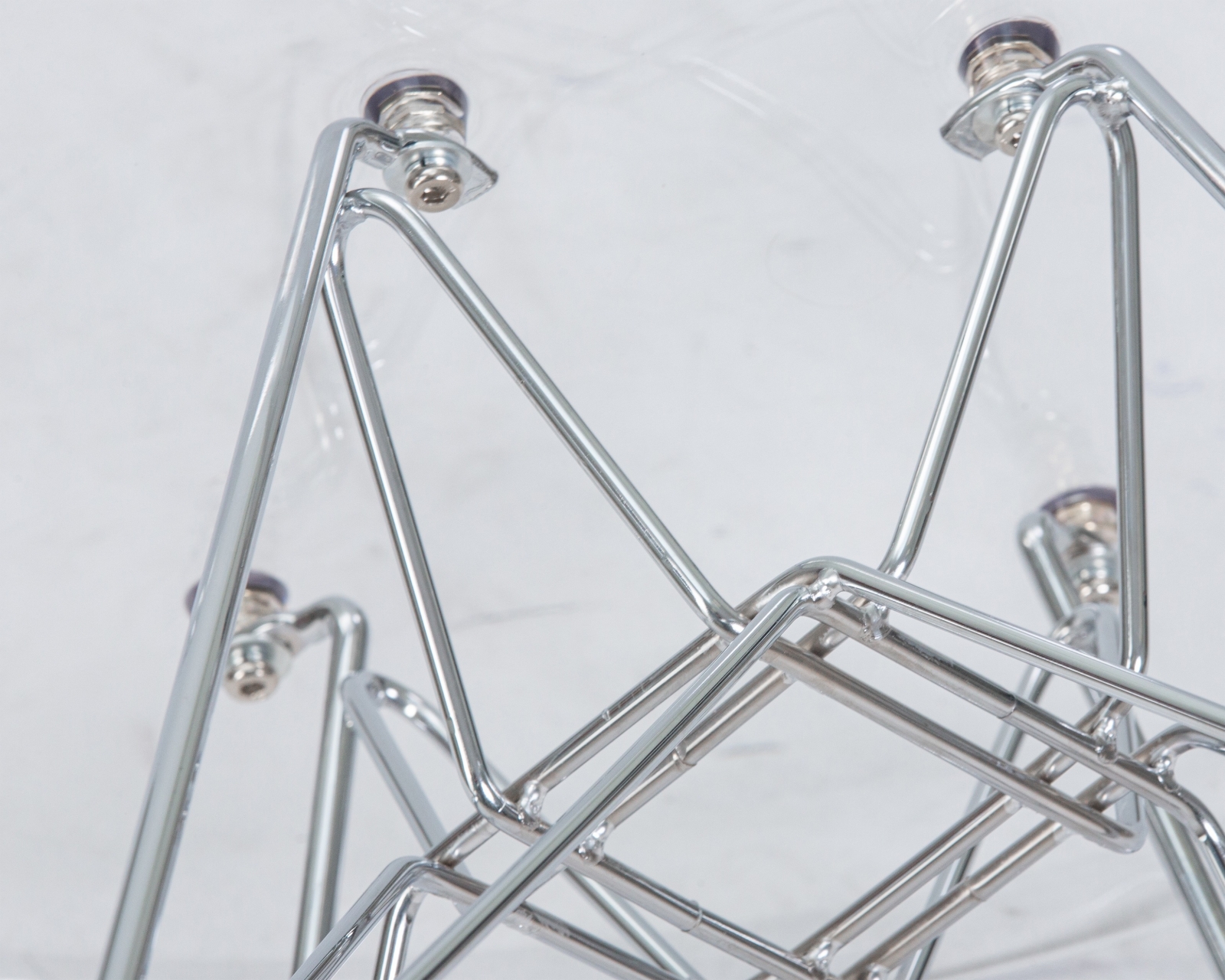 Стул обеденный DOBRIN DSR CASPER ножки хром Прозрачный