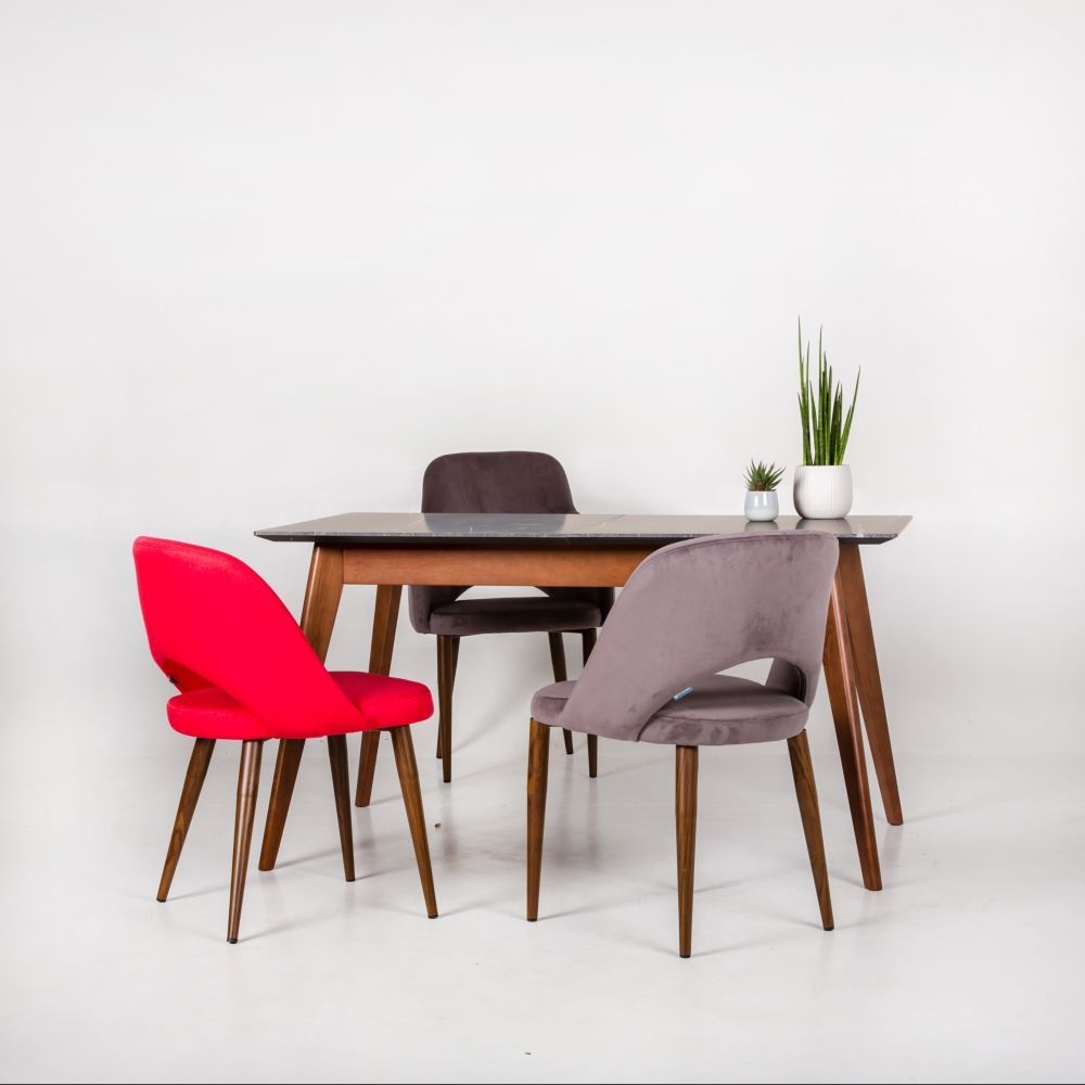 Стол раскладной Лунд 140-180 ОРЕХ-Белый