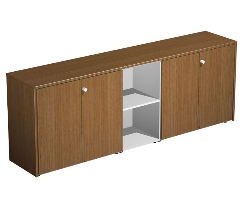 Шкаф комбинированный (5-секционный) Profiquadro КВ 313 БН Орех ногаро/белый премиум