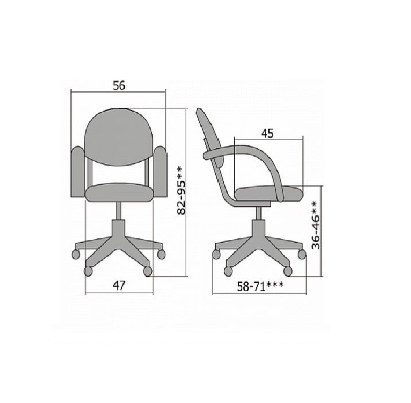 Кресло офисное Metta MC-70 CH Черное №20
