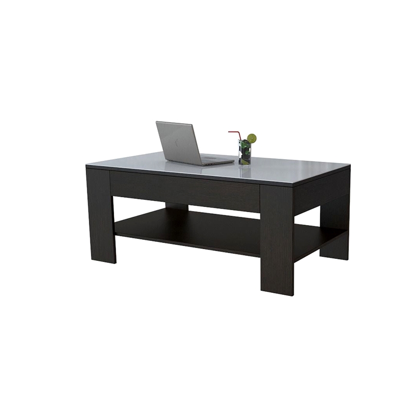 Стол журнальный BeautyStyle 26 Венге/стекло белое