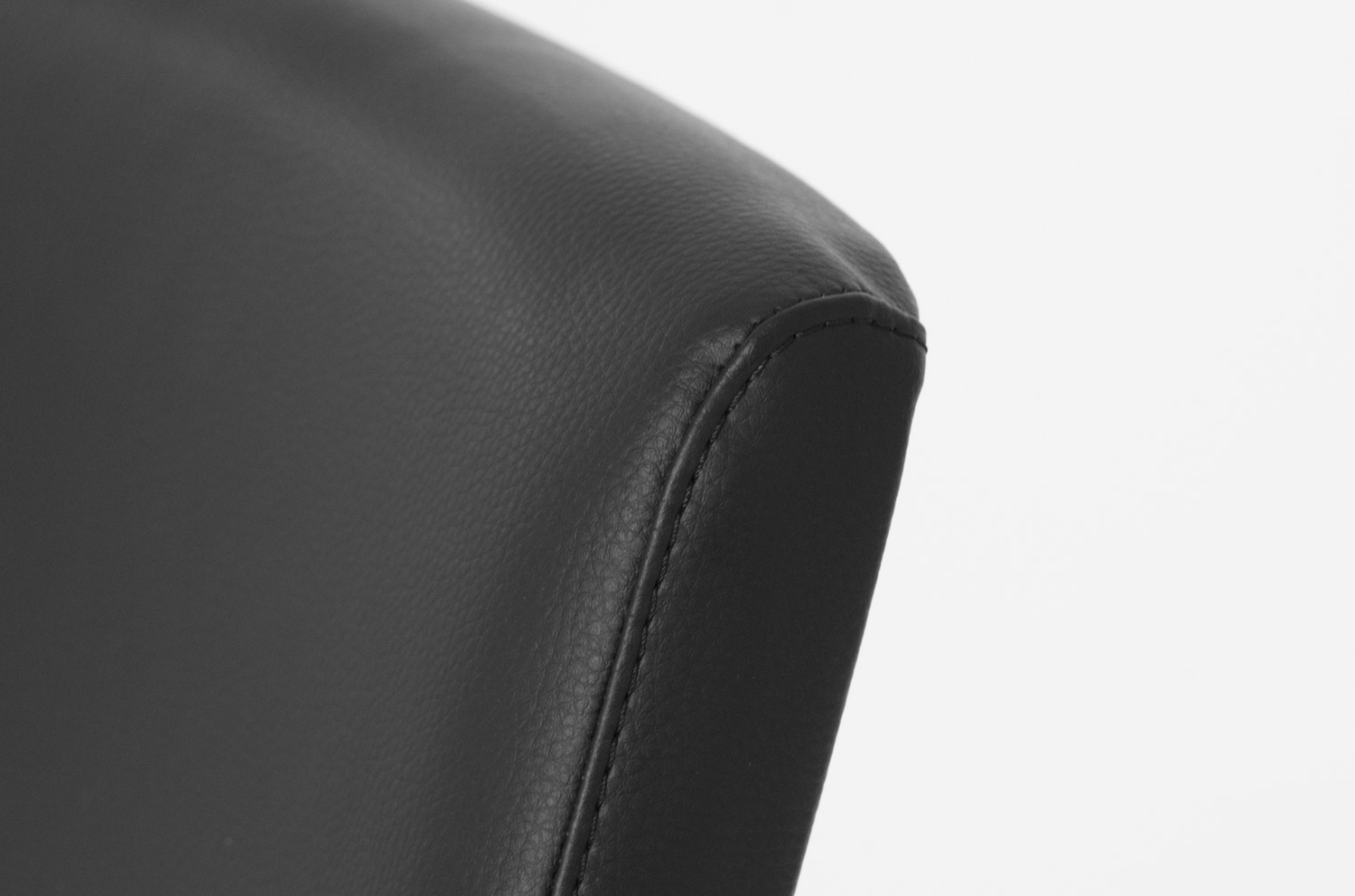 Кресло на полозьях ВЕЛЛ_СЕАТ слиде Екотекс 3001 блаcк Черный Хром / WELL_SEAT slide Ecotex black