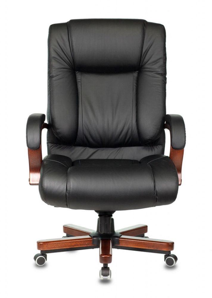 Кресло руководителя Бюрократ T-9925WALNUT Черный