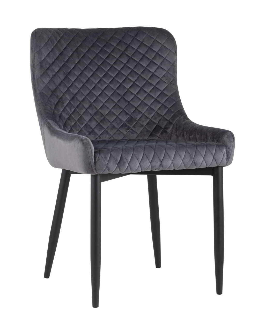 Обеденная группа стол Clyde бетон-белый, стулья Ститч Серые