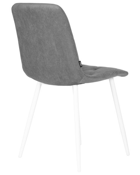 Стул обеденный DOBRIN CHILLY ROMBO (Серый Simple 33, основание белый) 4 шт