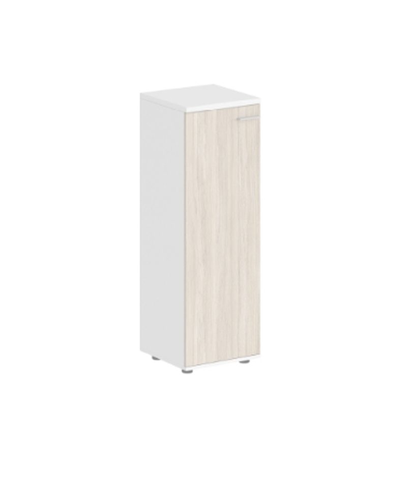 Шкаф средний левый Sigma SG.804.WH.OL.L Белый Дуб светлый