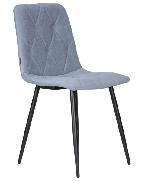 Стул обеденный DOBRIN CHILLY ROMBO (Серо-голубой Simple 26, основание черное) 4 шт