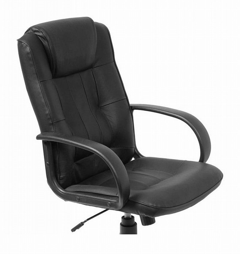 Кожаное компьютерное кресло Бюрократ T-800N/BLACK