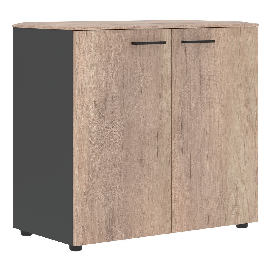 Шкаф с глухими малыми дверьми JAY JLC 85.1 Дуб Каньон Антрацит