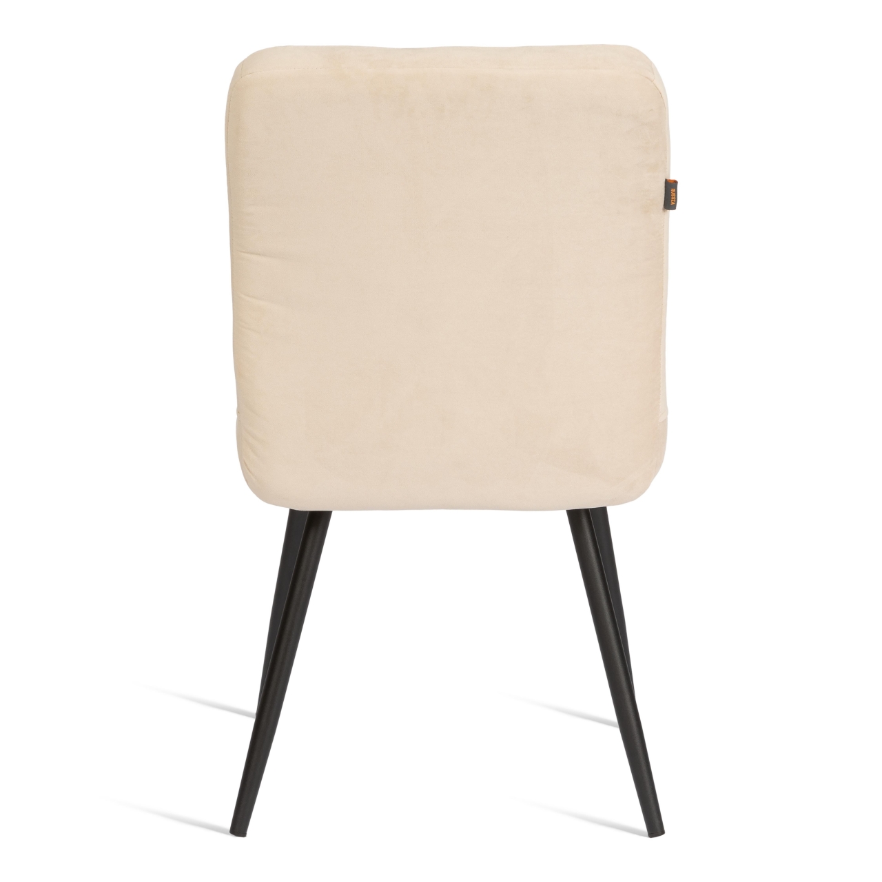 Стул обеденый Medeo велюр, 47х56х89, молочный/черный, (Porsche 2)