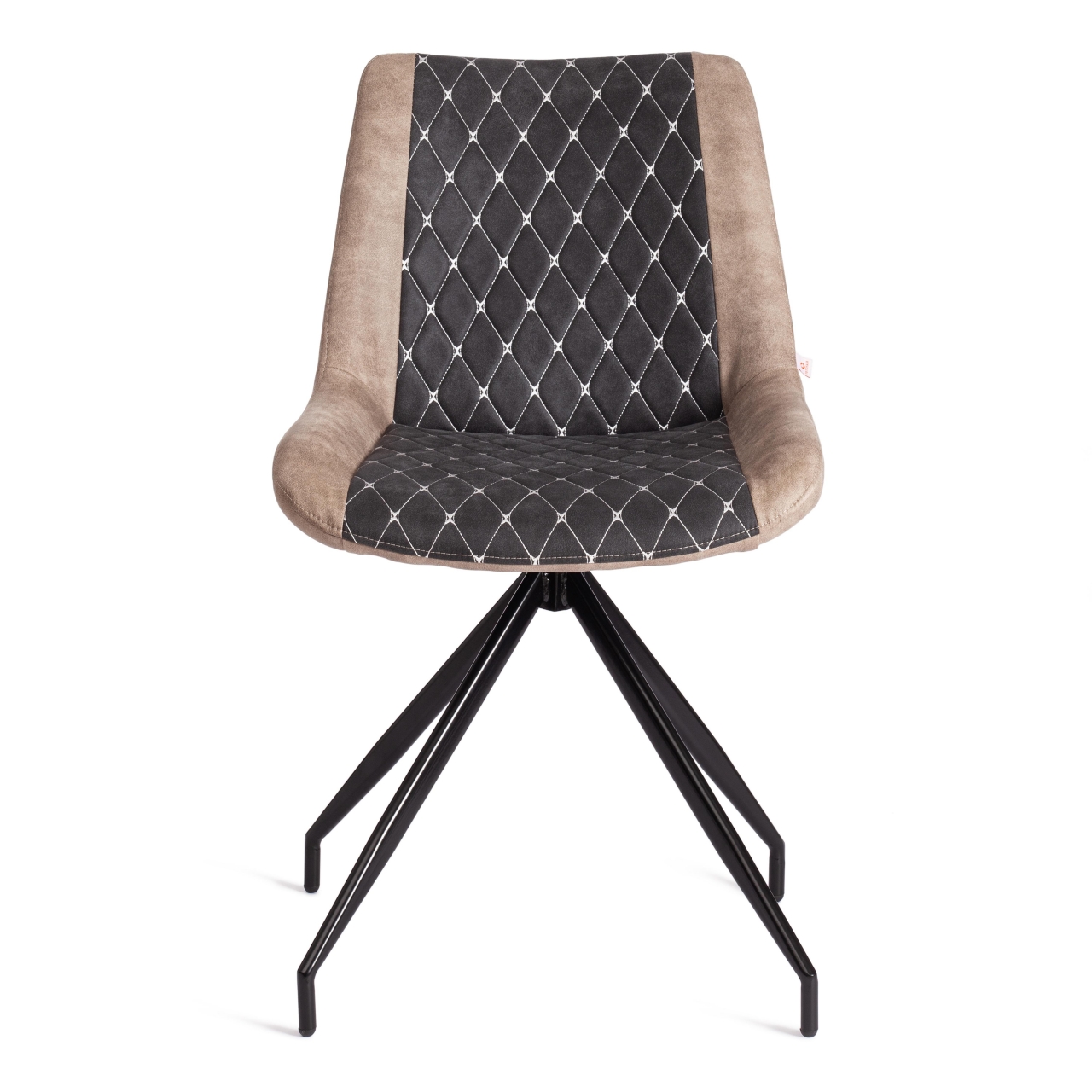 Стул KELT ( mod. 8799 ) металл,ткань наппа, 50 х 60 х 84 х 49,5 см, черный/коричневый