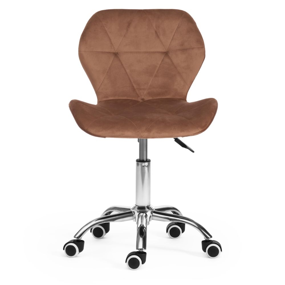 Офисное кресло Recaro (mod.007) / 1 шт. в упаковке металл, вельвет, 45x74+10см, коричневый (HLR11)