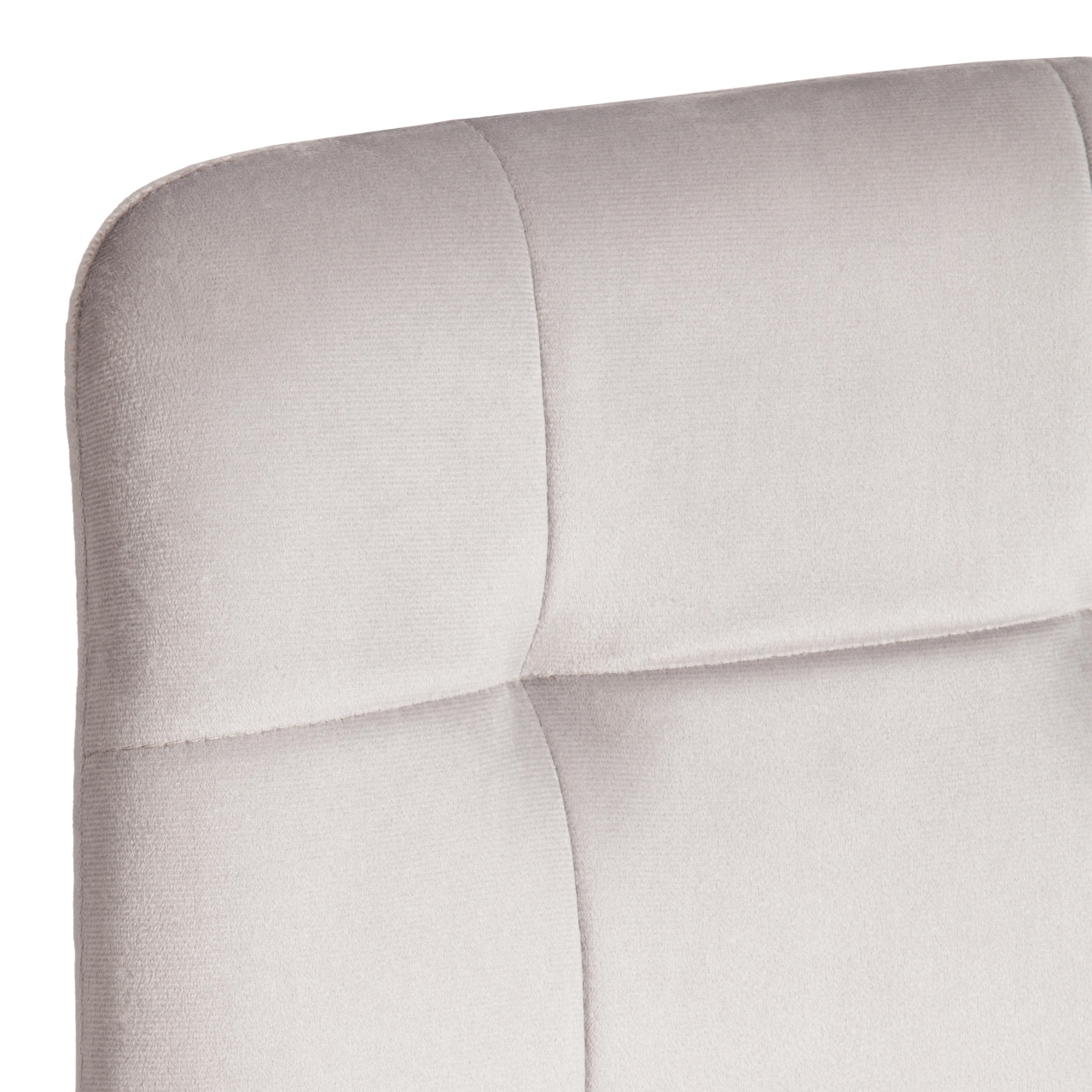 Стул CHILLY (mod. JSC-220) Велюр/металл , 44,5х52,5х88 см, Light grey (светло-серый) HLR14 / натуральный