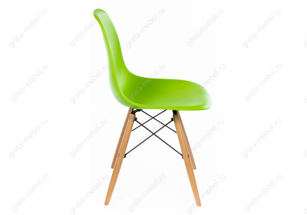 Стул деревянный Eames PC-015 green