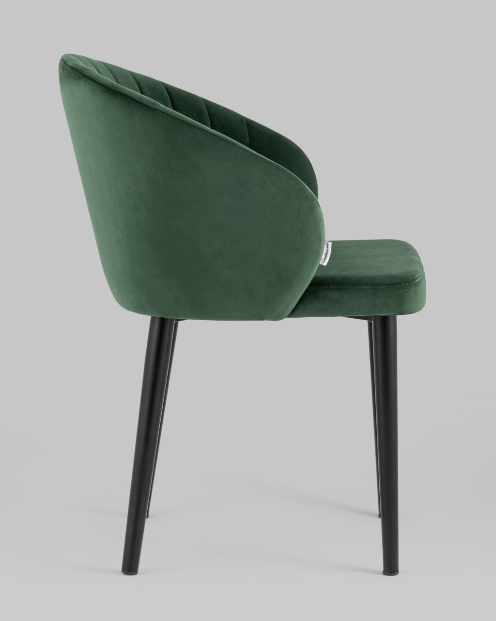 Стул с подлокотниками Шон велюр Зеленый