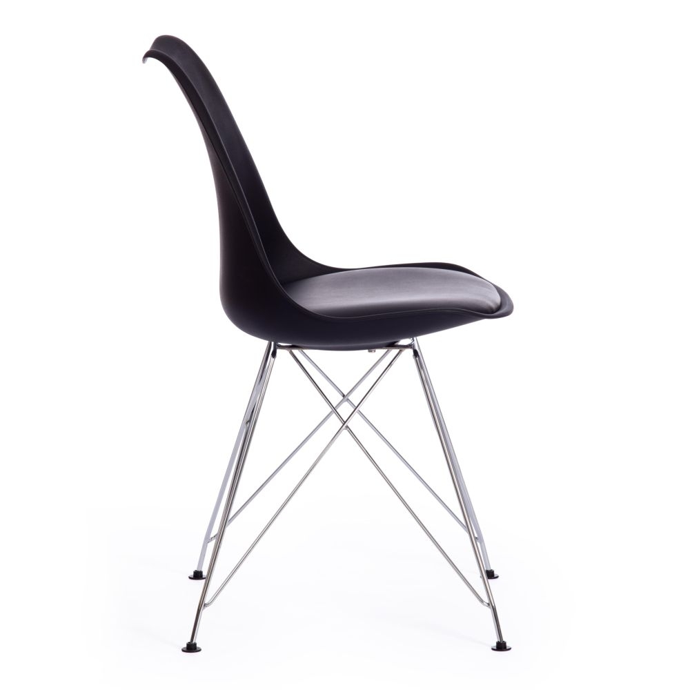 Стул TULIP IRON CHAIR (mod.EC-123) / 1 шт. в упаковке металл/пластик, 54,5*48*83,5см, черный