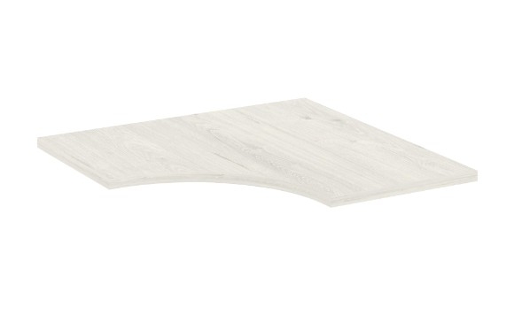 Полка углового модуля SN.MSGU-6 778*778*25 Белый/серый