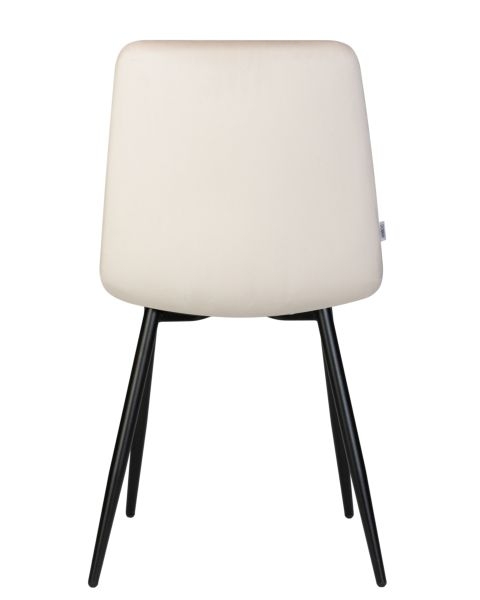 Стул обеденный DOBRIN CHILLY (Кремовый Holland 05, основание черное) 4 шт