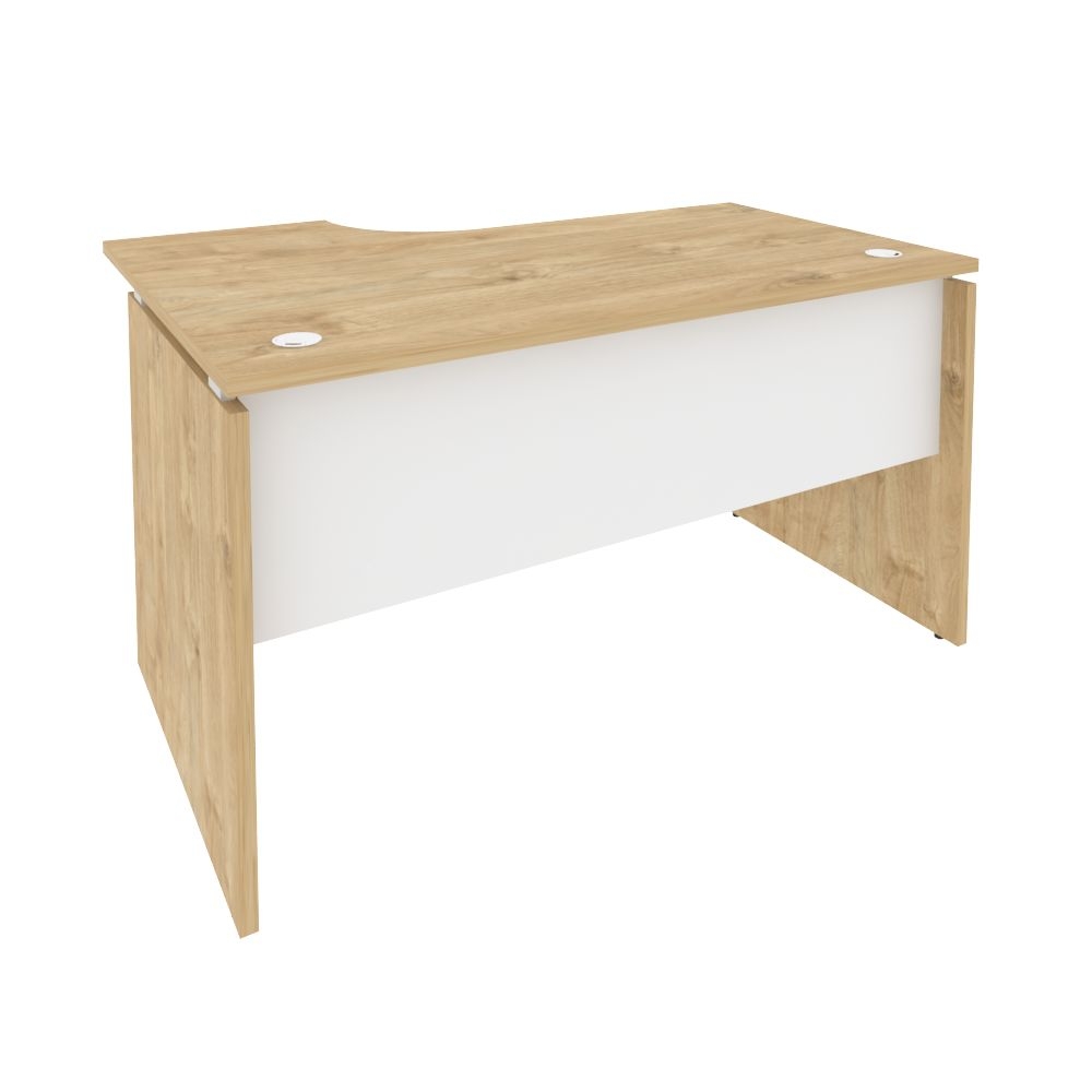 Стол эргономичный правый ONIX O.SA-2R Тиквуд Светлый/Белый