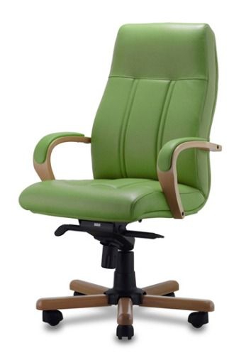 Кресло с высокой спинкой на крестовине Босс D100 Травяное