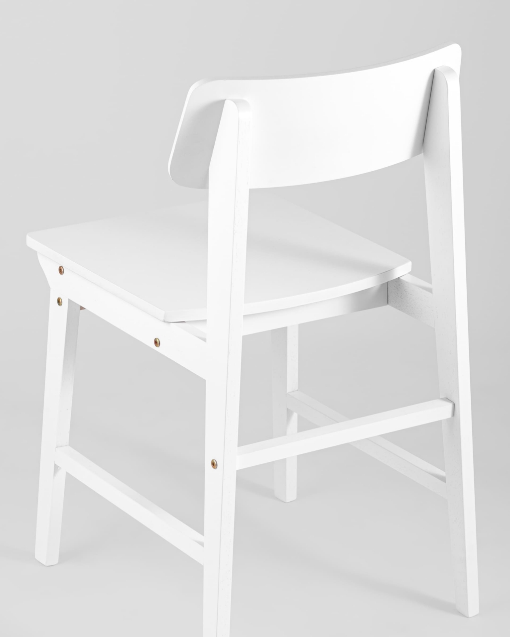 Стул ODEN WOOD x2 из массива гевеи Белый