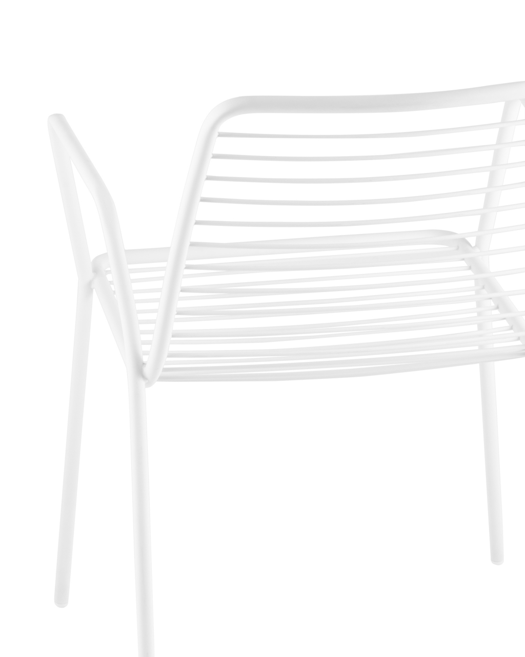 Стул Дели с подлокотниками металл Белый