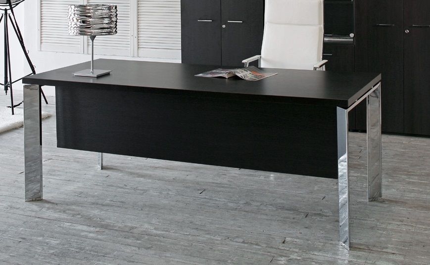 Стол L180 FERMO FE180 CH/V3V2 ВЕНГЕ/ХРОМ