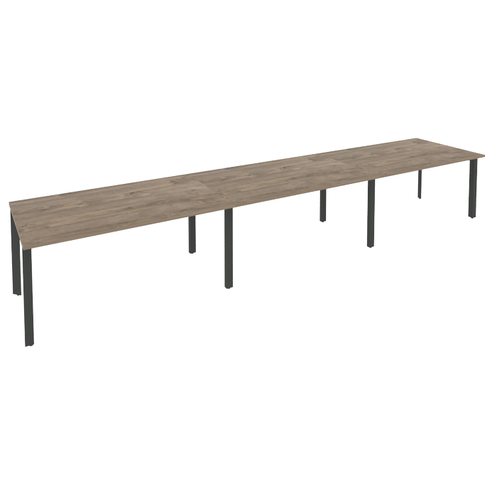 Стол переговорный (3 столешницы) ONIX O.MP-PRG-3.4 Тиквуд Темный/Антрацит