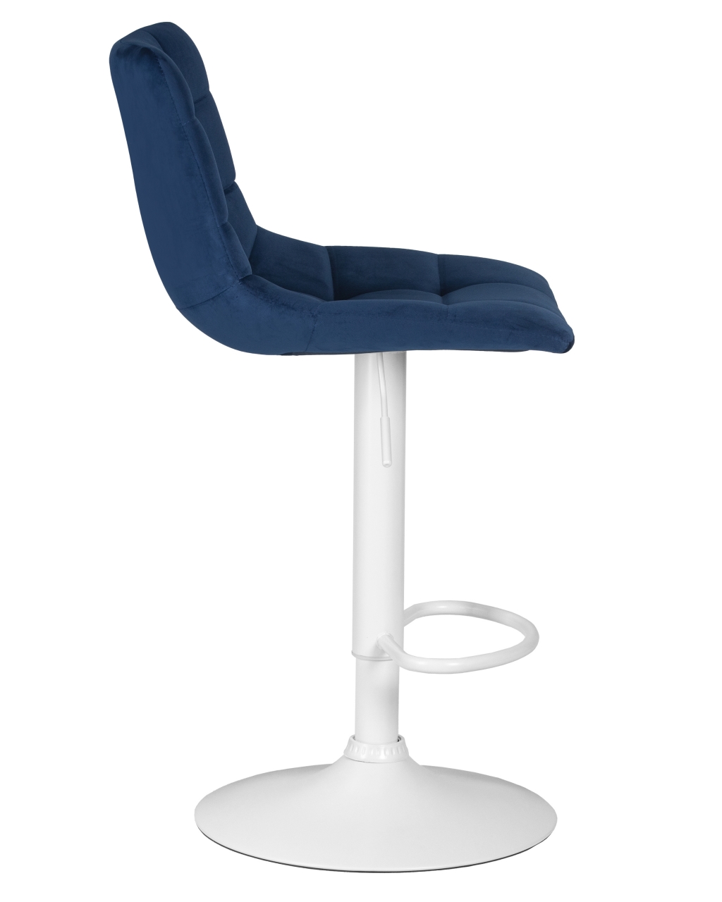 Стул барный DOBRIN TAILOR WHITE (синий велюр (MJ9-117)) 2 шт
